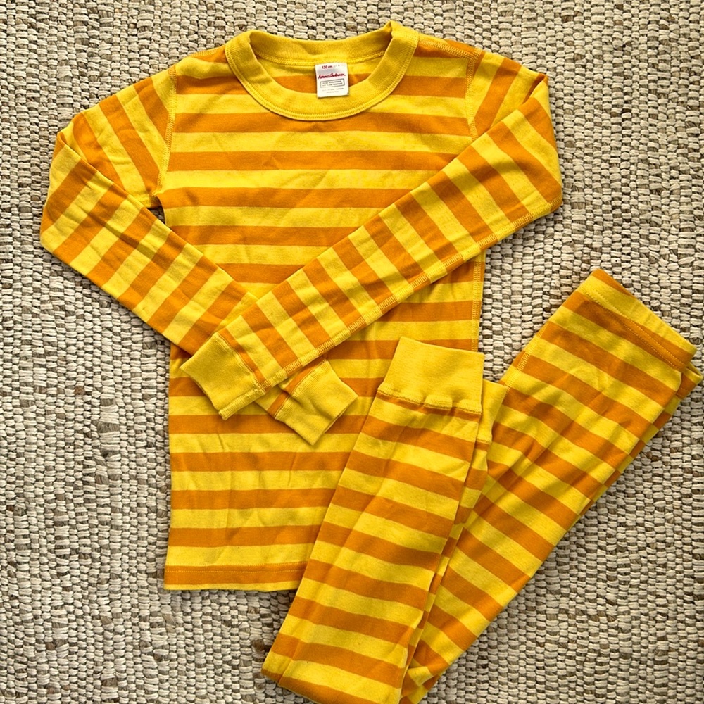 Striped Hanna Andersson pajamas